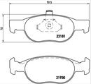 Brembo Brake Pad Set - P23125