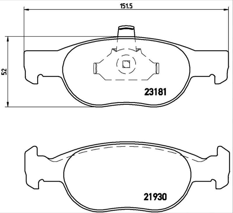 Brembo Brake Pad Set - P23125