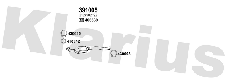 Klarius 391005 - Catalyst & Dpf Combined  - Fits Mercedes C320 3.0CDi