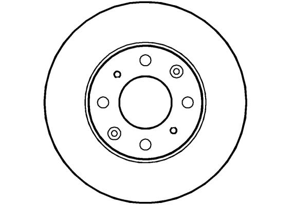 Disctech Brake Disc - Fits Honda, Kia - ABD2612 - Front Axle