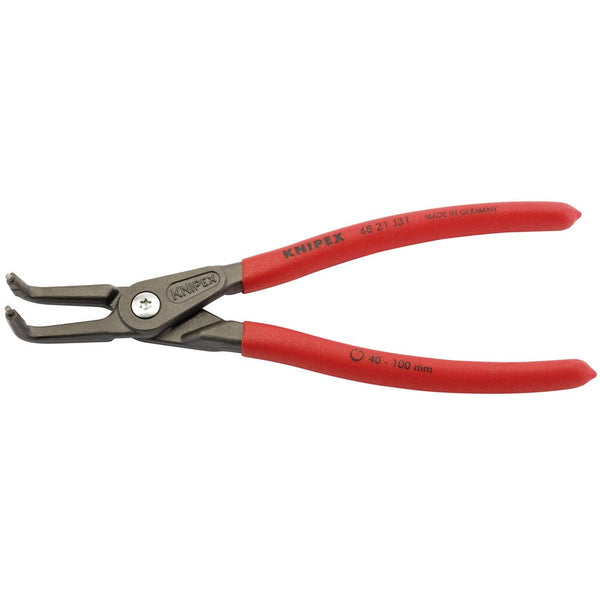 Knipex 48 21 J31 90° Int Straight Tip Circlip Pliers 40 100mm Capacity 210mm