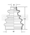 First Line Cv Joint Boot Kit Part No -FCB2040