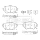 Borg & Beck Brake Pads - BBP2875