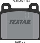Textar Brake Pad Set - 2001102