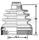 First Line Cv Joint Boot Kit Part No -FCB6222