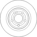 Disctech Brake Disc - Fits Mercedes-benz - ABD3987 - Rear Axle