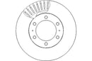 Disctech Brake Disc - Fits Audi, Toyota - ABD3090 - Front Axle