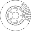 Disctech Brake Disc - Fits Nissan - ABD3238 - Front Axle