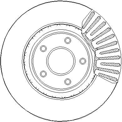 Disctech Brake Disc - Fits Nissan - ABD3238 - Front Axle