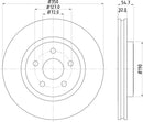 Mintex Brake Discs fits -Dodge Jeep V300:5 MDC2652 (also fits other vehicles)