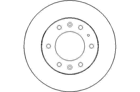 Disctech Brake Disc - Fits Dacia, Ford - ABD3153 - Front Axle