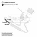 Borg & Beck Emission Cntrl Hose Part No -BTH1032