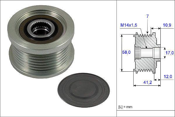 INA Alternator Freewheel Clutch - Part No - 535023210