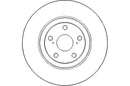 Disctech Brake Disc - Fits Toyota - ABD3087 - Front Axle