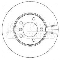 Key Parts Brake Disc Pair Part No -KBD4471