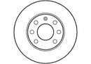 Disctech Brake Disc - Fits Bedford, Ford - ABD2635 - Front Axle