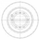 Borg & Beck Brake Disc Single Part No -BBD6008S