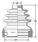 First Line Cv Joint Boot Kit Part No -FCB6187