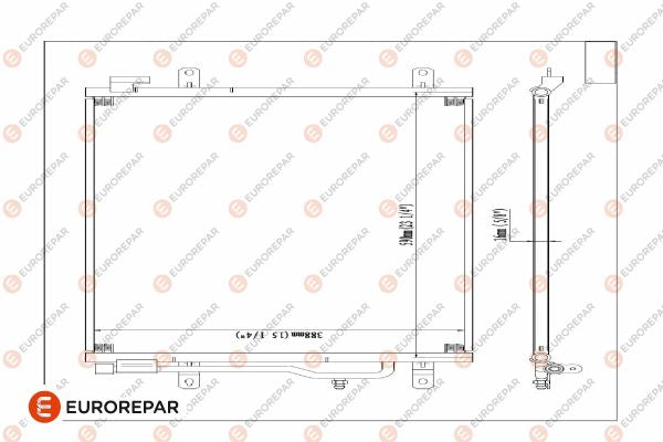 Eurorepar Air Conditioning Condenser - 1626267680