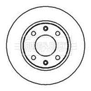 Borg & Beck Brake Disc Pair Part No -BBD4838