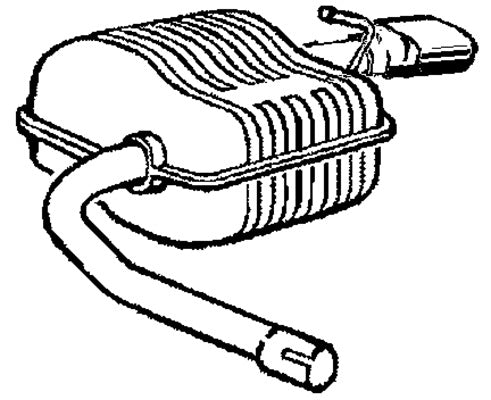 Klarius VO474H - Box With Tail Pipe Right Hand