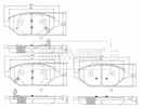 Borg & Beck Front Brake Pad Set -BBP2600