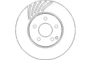 Disctech Brake Disc - Fits Mercedes-benz - ABD2182 - Front Axle