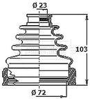 Borg & Beck Cv Joint Boot Kit Part No -BCB6403