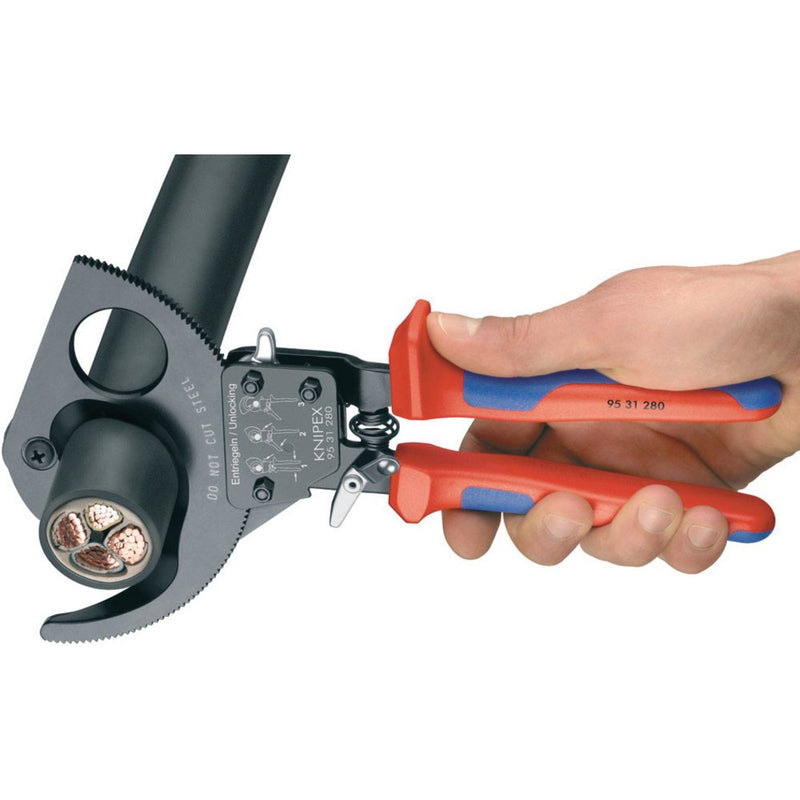 Knipex 95 31 280 Ratchet Action Cable Cutter, 280mm