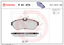 Brembo Brake Pad Set - P61075