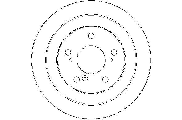 Disctech Brake Disc - Fits Alfa romeo - ABD3227 - Rear Axle