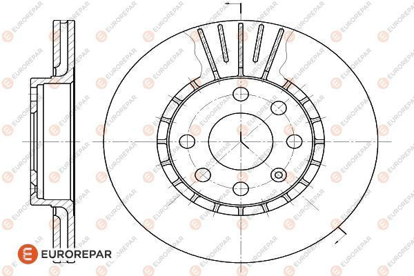 Eurorepar Brake Disc - 1618883980