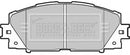 Borg & Beck Front Brake Pad Set -BBP1987