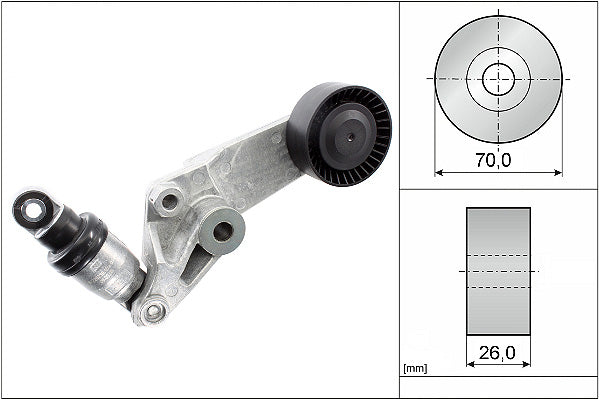 INA Tensioner Lever - V-Ribbed Belt - Part No - 534001610