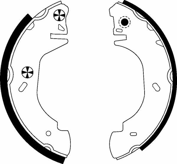 Mintex Brake Shoes fits -Ford MFR466 (also fits other vehicles)