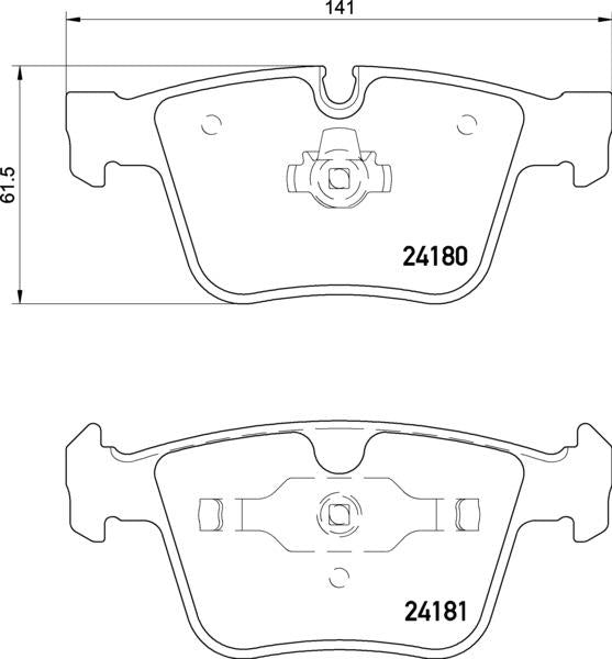 Mintex Brake Pad Set fits -MercedesBenz MDB2928 (also fits other vehicles)