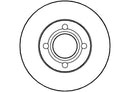 Disctech Brake Disc - Fits Aston martin, Audi - ABD2687 - Front Axle