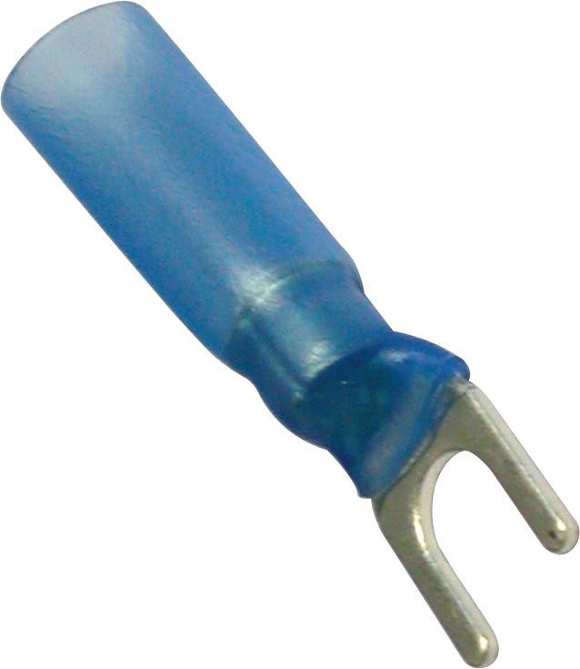 Blue Heat Shrink Terminals (Adhesive Lined) - Fork Terminals - 205715 x25