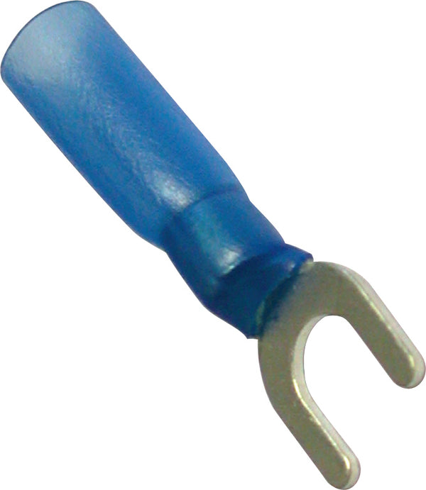 Blue Heat Shrink Terminals (Adhesive Lined) - Fork Terminals - 205716 x25