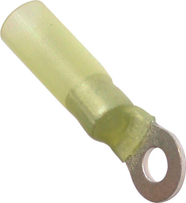 Yellow Heat Shrink Terminals (Adhesive Lined) - Ring Terminals - 205721 x25