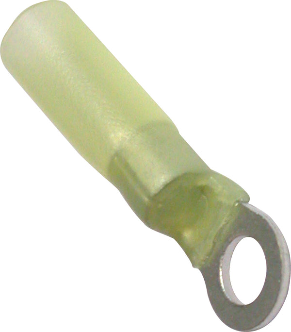 Yellow Heat Shrink Terminals (Adhesive Lined) - Ring Terminals - 205722 x25