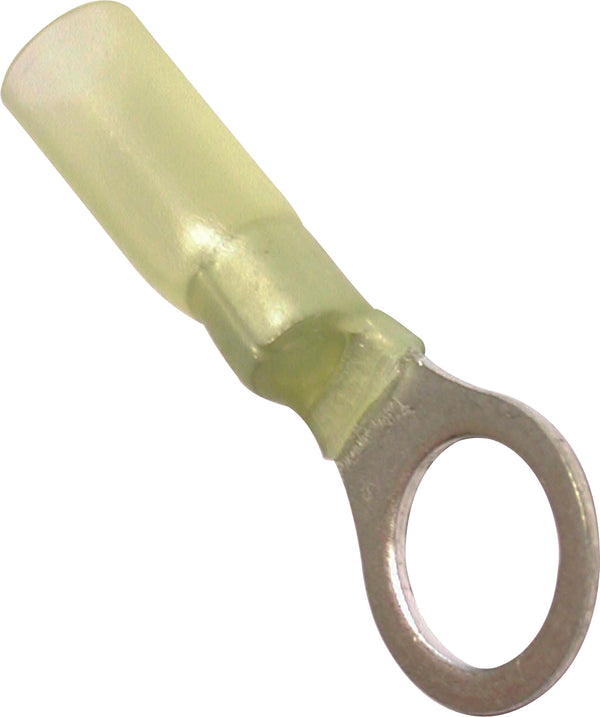 Yellow Heat Shrink Terminals (Adhesive Lined) - Ring Terminals - 205725 x25