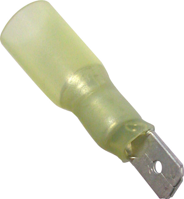 Yellow Heat Shrink Terminals (Adhesive Lined) - Male Blade Terminals - 205730 x25