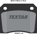 Textar Brake Pad Set - 2000702