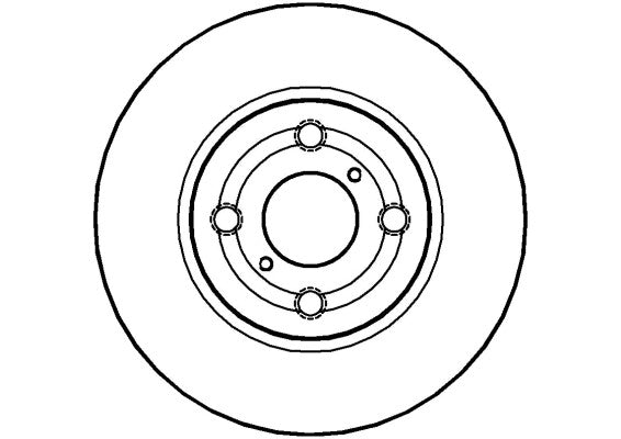 Disctech Brake Disc - Fits Toyota - ABD2944 - Front Axle