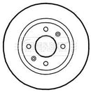 Borg & Beck Brake Disc Pair Part No -BBD4701