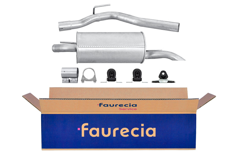 FAURECIA 8LD 366 036-681 Rear Muffler - Easy2Fit® Kit - fits VW CADDY III