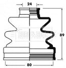 Borg & Beck Cv Joint Boot Kit Part No -BCB2824
