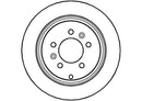 Disctech Brake Disc - Fits Peugeot, Toyota - ABD2762 - Rear Axle