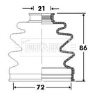 Borg & Beck Cv Joint Boot Kit Part No -BCB2385